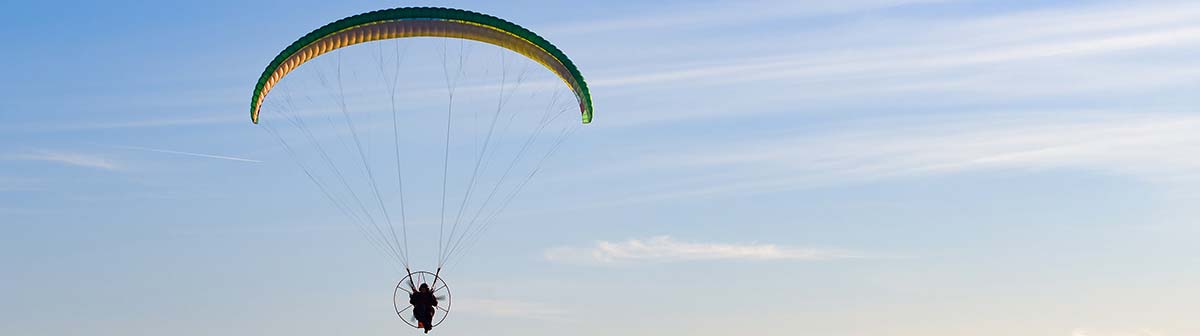 Paragliding over Reunion Island