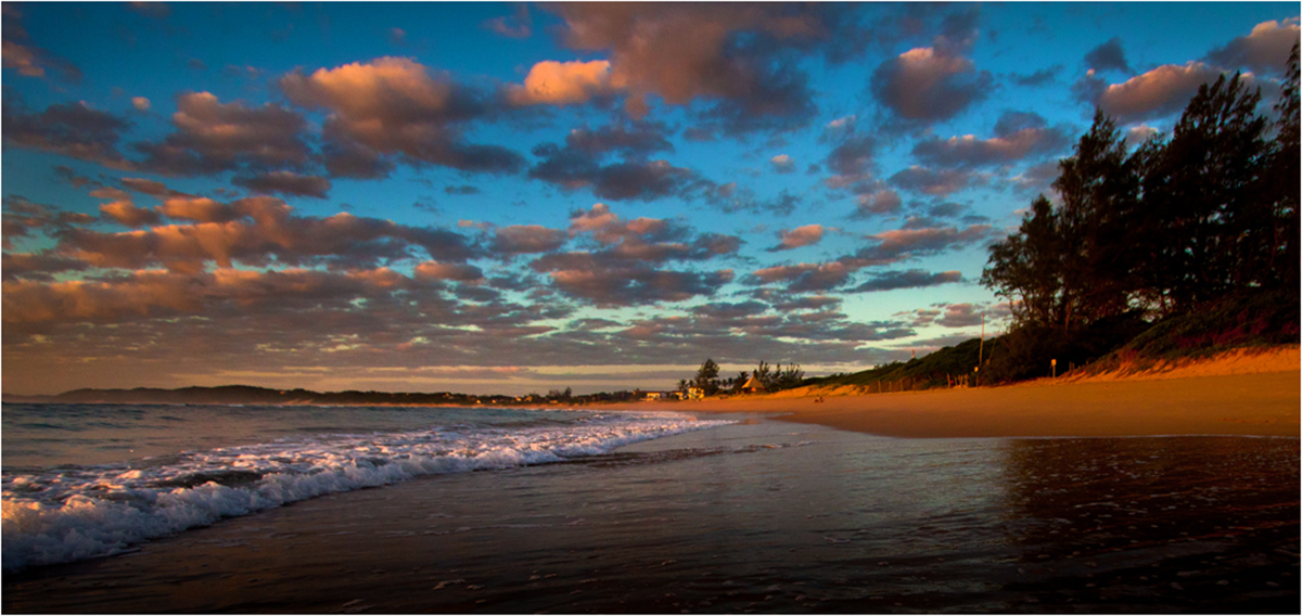 The pristine beach at Ponta do Ouro, Mozambique — the perfect coastal contrast to the wildlife-rich bush of Kruger National Park.