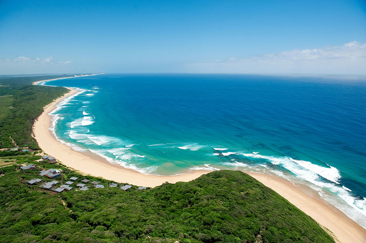 The pristine beach at Ponta do Ouro, Mozambique — the perfect coastal contrast to the wildlife-rich bush of Kruger National Park.