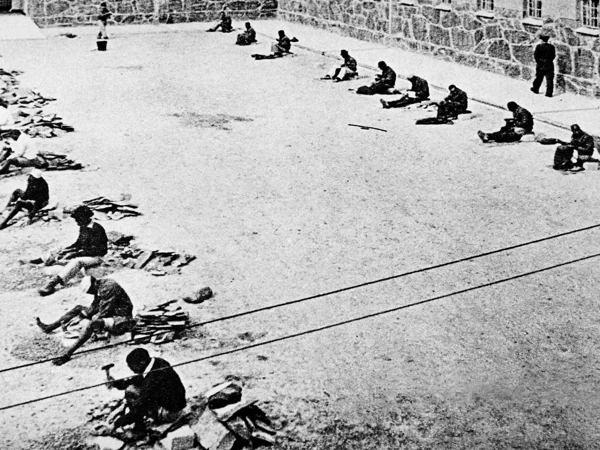 Prison Yard on Robben Island