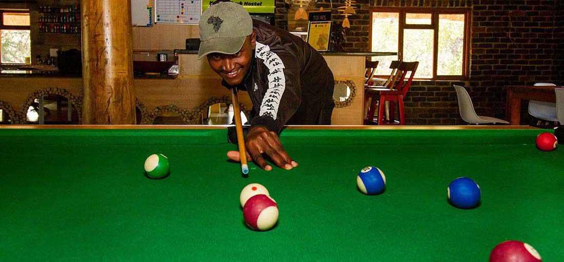 No lonely moments here! Whether it’s pool, darts, foosball, or board games, Kruger Park Hostel is full of easy ways to meet people — even if you’re a shy single female adventurer.