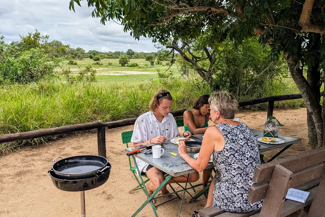Picnic Breakfast During Camping Safari With Kruger Park Hostel